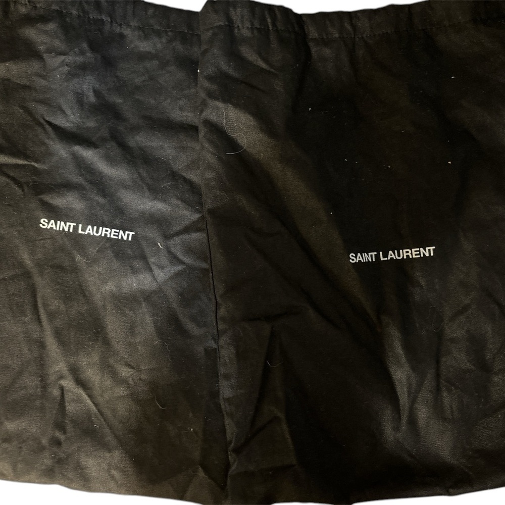Saint Laurent Black Leather Sneakers - Picture 3 of 6